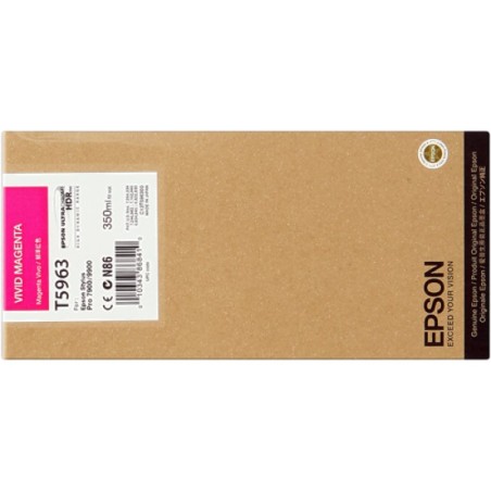 ORIGINAL Epson Cartuccia d'inchiostro magenta C13T596300 T5963 350ml cartuccia Ultra Chrome HDR