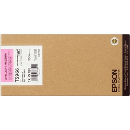 ORIGINAL Epson Cartuccia d'inchiostro magenta (chiaro) C13T596600 T5966 350ml cartuccia Ultra Chrome HDR