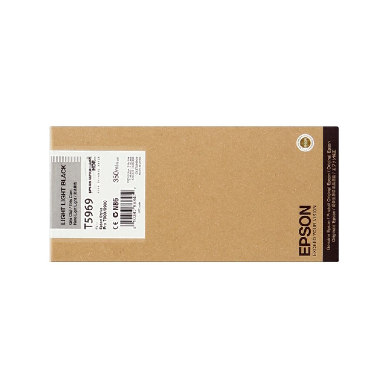 ORIGINAL Epson Cartuccia d'inchiostro lightlightblack C13T596900 T5969 350ml