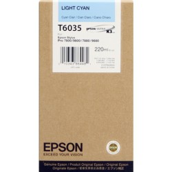 ORIGINAL Epson Cartuccia d'inchiostro ciano (chiaro) C13T603500 T6035 220ml