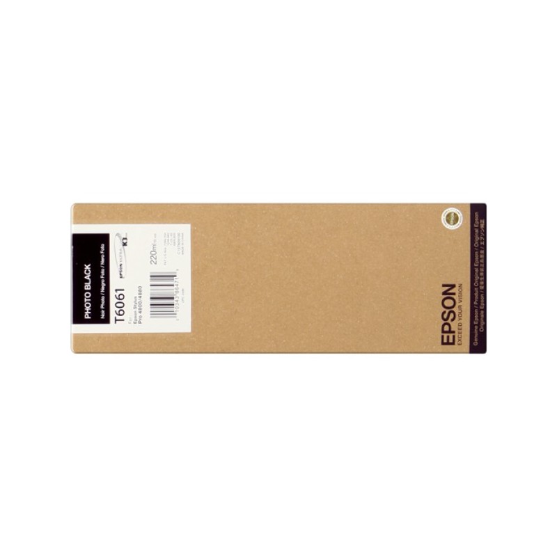 ORIGINAL Epson Cartuccia d'inchiostro Nero (Foto) C13T606100 T6061 220ml