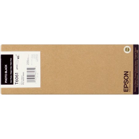 ORIGINAL Epson Cartuccia d'inchiostro Nero (Foto) C13T606100 T6061 220ml