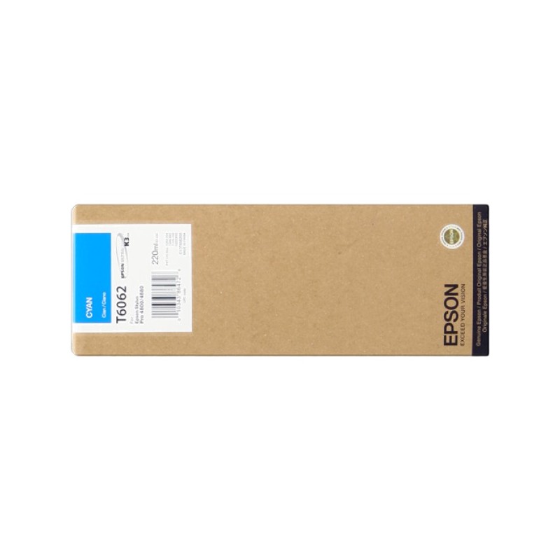 ORIGINAL Epson Cartuccia d'inchiostro ciano C13T606200 T6062 220ml