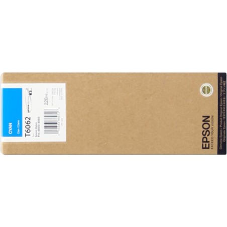 ORIGINAL Epson Cartuccia d'inchiostro ciano C13T606200 T6062 220ml