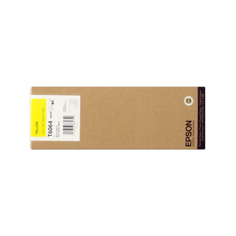 ORIGINAL Epson Cartuccia d'inchiostro giallo C13T606400 T6064 220ml