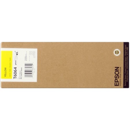 ORIGINAL Epson Cartuccia d'inchiostro giallo C13T606400 T6064 220ml
