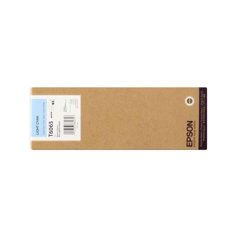 ORIGINAL Epson Cartuccia d'inchiostro ciano (chiaro) C13T606500 T6065 220ml