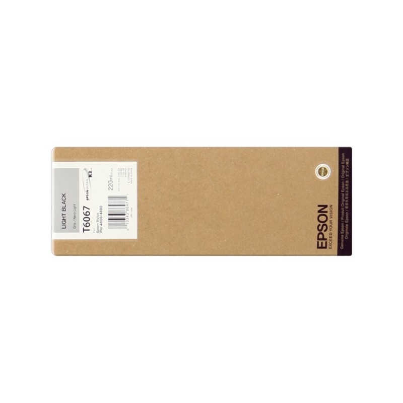 ORIGINAL Epson Cartuccia d'inchiostro lightblack C13T606700 T6067 220ml