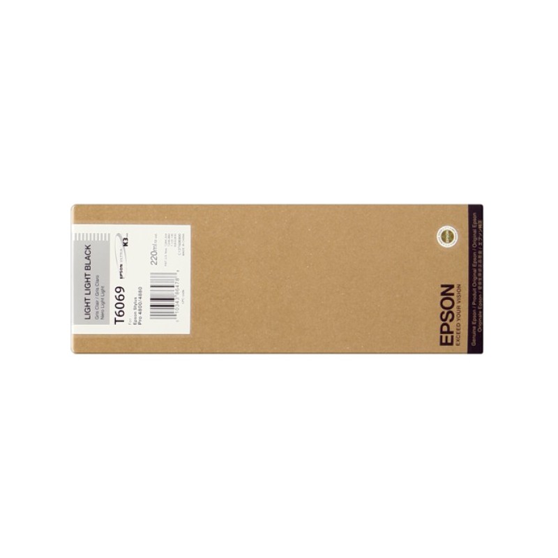 ORIGINAL Epson Cartuccia d'inchiostro lightlightblack C13T606900 T6069 220ml