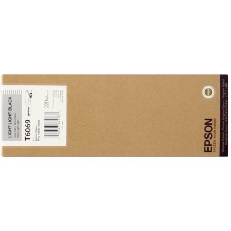 ORIGINAL Epson Cartuccia d'inchiostro lightlightblack C13T606900 T6069 220ml