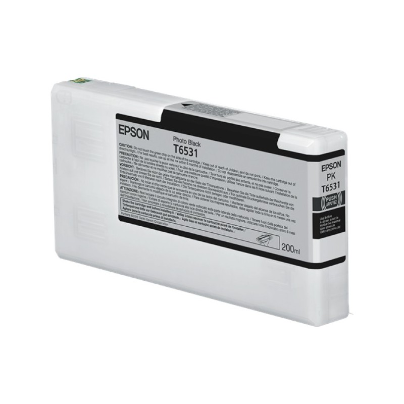 ORIGINAL Epson Cartuccia d'inchiostro Nero (Foto) C13T653100 T6531 200ml