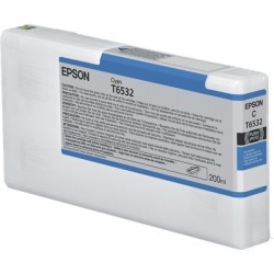 ORIGINAL Epson Cartuccia d'inchiostro ciano C13T653200 T6532 200ml