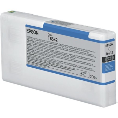 ORIGINAL Epson Cartuccia d'inchiostro ciano C13T653200 T6532 200ml