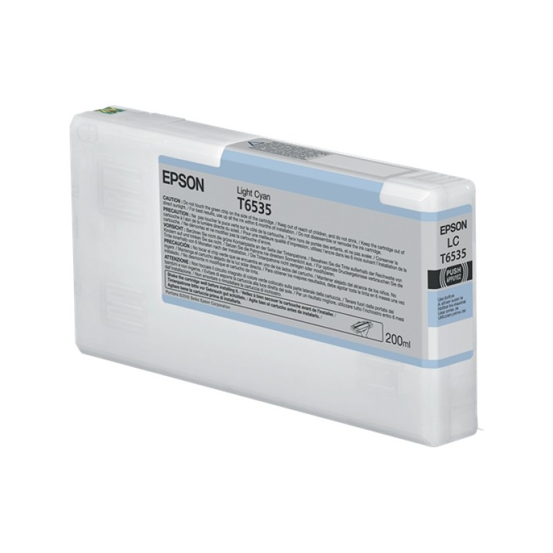ORIGINAL Epson Cartuccia d'inchiostro ciano (chiaro) C13T653500 T6535 200ml