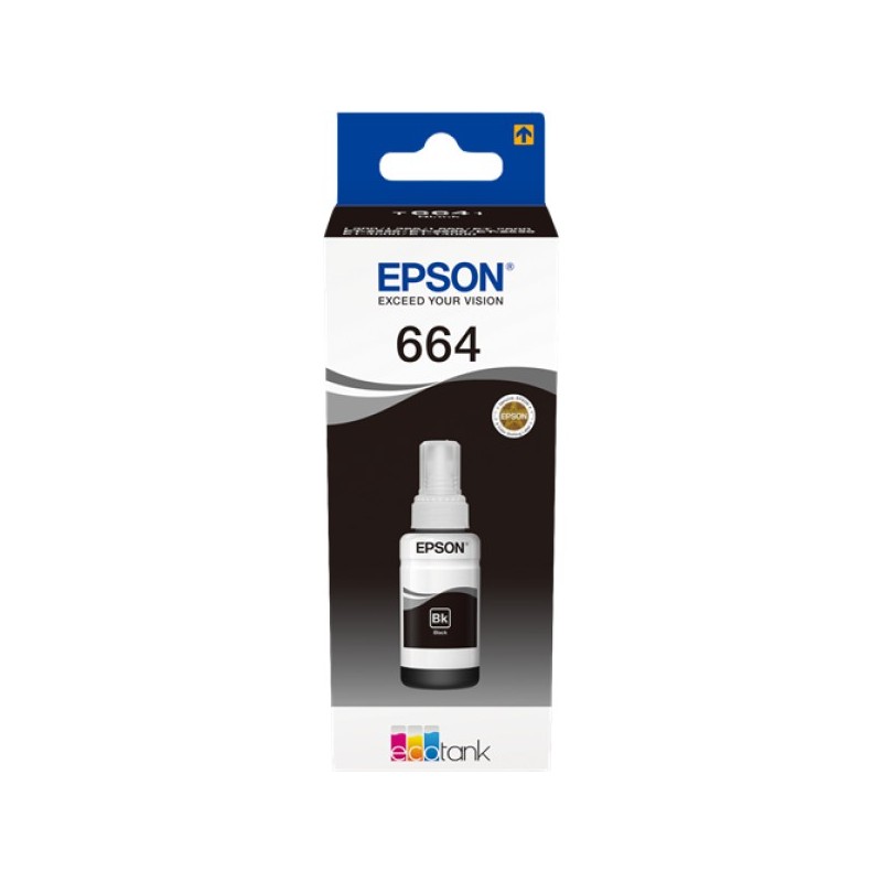 ORIGINAL Epson Cartuccia d'inchiostro nero C13T664140 664 ~4500 Seiten 70ml