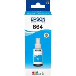 ORIGINAL Epson Cartuccia d'inchiostro ciano C13T664240 664 ~7500 Seiten 70ml
