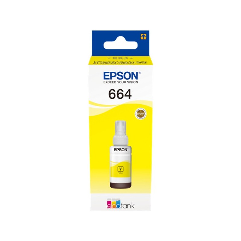 ORIGINAL Epson Cartuccia d'inchiostro giallo C13T664440 664 ~7500 Seiten 70ml