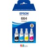 ORIGINAL Epson Multipack nero / ciano / magenta / giallo C13T664640 664 ~27000 Seiten 70ml 664 EcoTank 4-colour Multipack