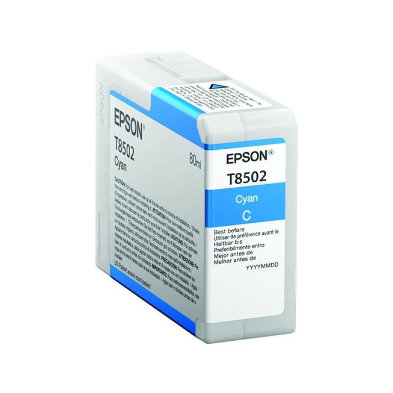ORIGINAL Epson Cartuccia d'inchiostro ciano C13T850200 T8502 80ml