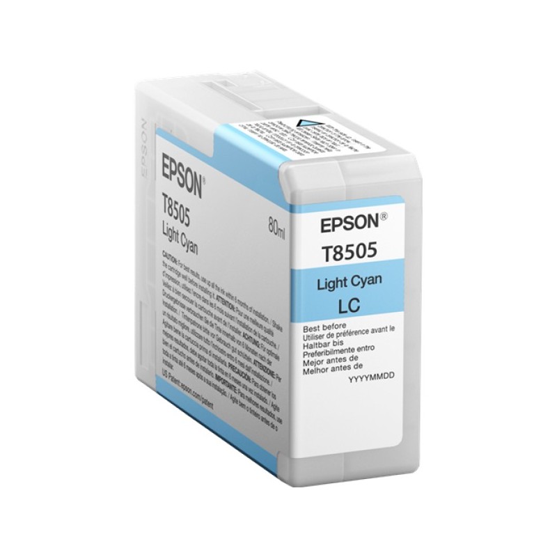 ORIGINAL Epson Cartuccia d'inchiostro ciano (chiaro) C13T850500 T8505 80ml