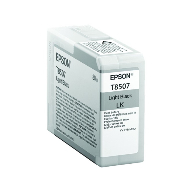 ORIGINAL Epson Cartuccia d'inchiostro nero C13T850700 T8507 80ml