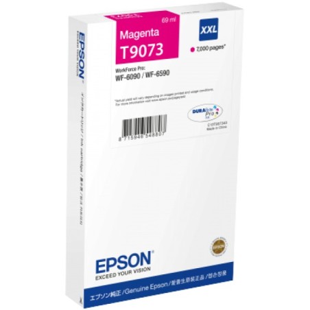 ORIGINAL Epson Cartuccia d'inchiostro magenta C13T907340 T9073 XXL ~7000 Seiten 69ml XXL