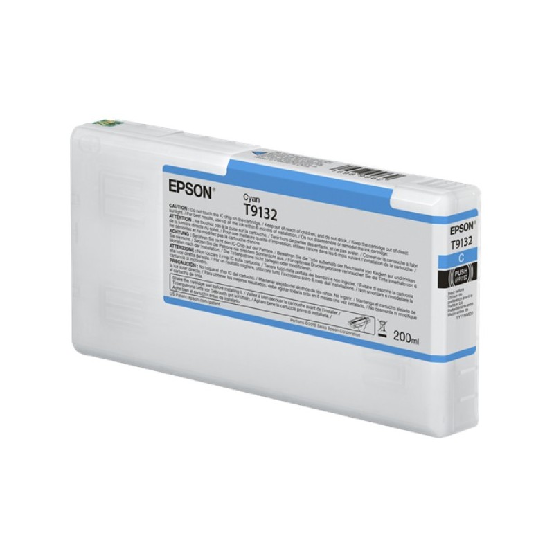 ORIGINAL Epson Cartuccia d'inchiostro ciano C13T913200 T9132 200ml