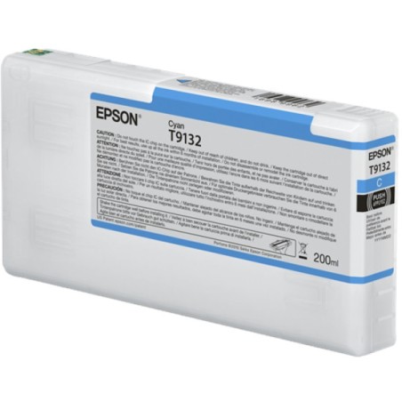 ORIGINAL Epson Cartuccia d'inchiostro ciano C13T913200 T9132 200ml