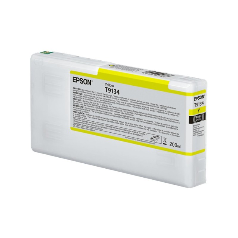 ORIGINAL Epson Cartuccia d'inchiostro giallo C13T913400 T9134 200ml