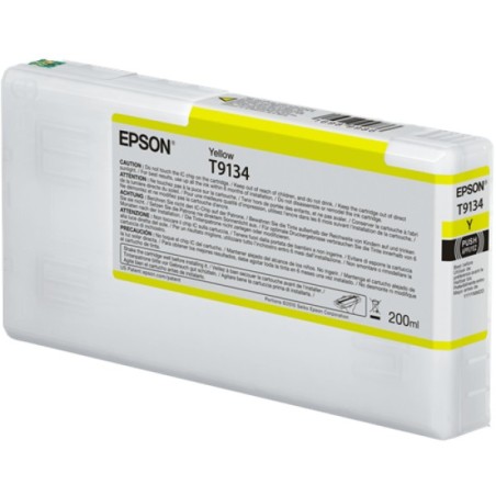 ORIGINAL Epson Cartuccia d'inchiostro giallo C13T913400 T9134 200ml