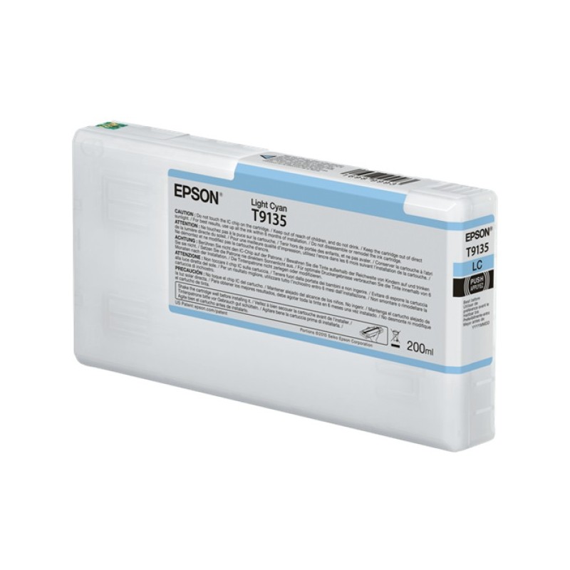 ORIGINAL Epson Cartuccia d'inchiostro ciano (chiaro) C13T913500 T9135 200ml