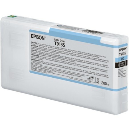 ORIGINAL Epson Cartuccia d'inchiostro ciano (chiaro) C13T913500 T9135 200ml