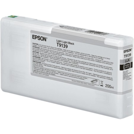 ORIGINAL Epson Cartuccia d'inchiostro lightlightblack C13T913900 T9139 200ml