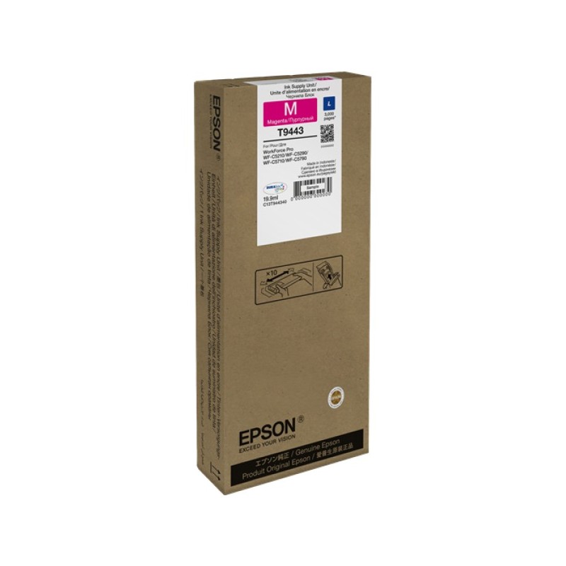 ORIGINAL Epson Cartuccia d'inchiostro magenta C13T944340 T9443 ~3000 Seiten 19,9ml