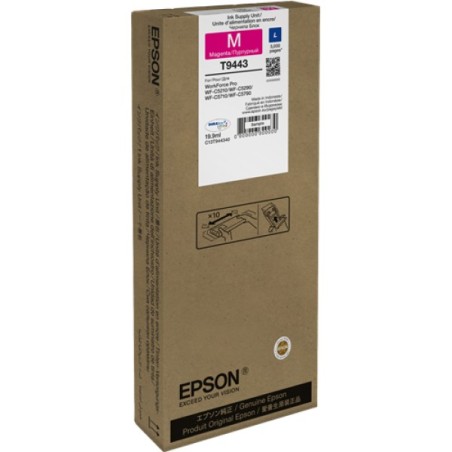ORIGINAL Epson Cartuccia d'inchiostro magenta C13T944340 T9443 ~3000 Seiten 19,9ml