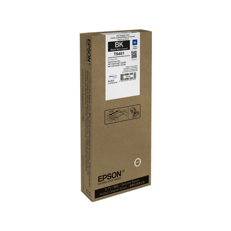 ORIGINAL Epson Cartuccia d'inchiostro nero C13T945140 T9451 ~5000 Seiten 64,6ml