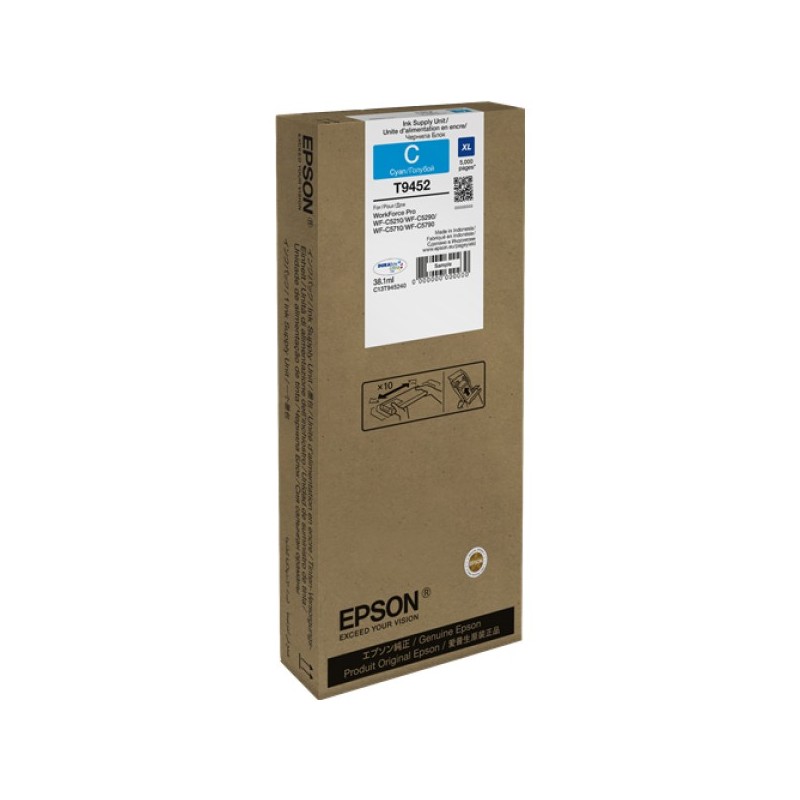 ORIGINAL Epson Cartuccia d'inchiostro ciano C13T945240 T9452 ~5000 Seiten 38,1ml