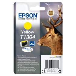 ORIGINAL Epson Cartuccia d'inchiostro giallo C13T13044012 T1304 XL ~755 Seiten 10,1ml