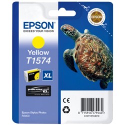 ORIGINAL Epson Cartuccia d'inchiostro giallo C13T15744010 T1574 XL ~2300 Seiten 25,9ml