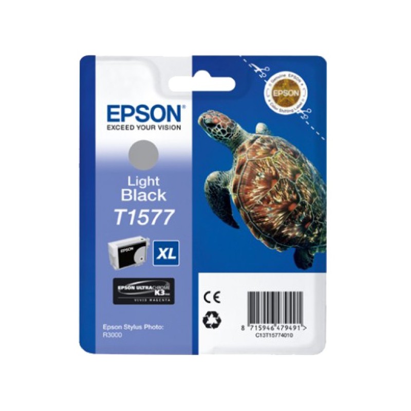 ORIGINAL Epson Cartuccia d'inchiostro lightblack C13T15774010 T1577 XL ~23000 Seiten 25,9ml