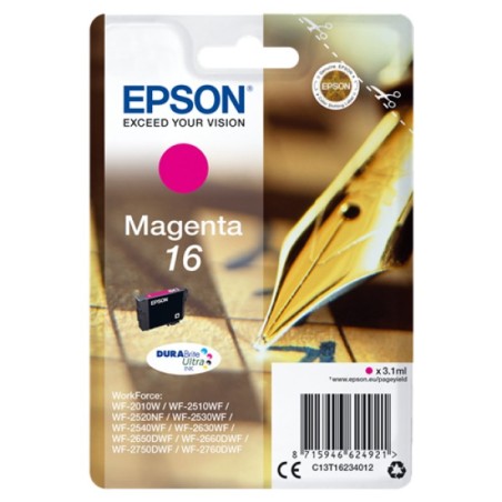 ORIGINAL Epson Cartuccia d'inchiostro magenta C13T16234012 16 ~165 Seiten 3,1ml standard
