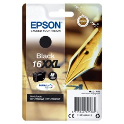 ORIGINAL Epson Cartuccia d'inchiostro nero C13T16814012 16 XXL ~1000 Seiten 21,6ml XXL Patrone