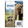 ORIGINAL Epson Cartuccia d'inchiostro ciano (chiaro) C13T24254012 24 ~360 Seiten 5,1ml