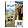 ORIGINAL Epson Cartuccia d'inchiostro ciano (chiaro) C13T24354012 24 XL ~740 Seiten 9,8ml XL