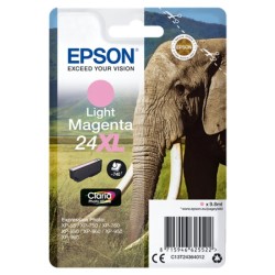 ORIGINAL Epson Cartuccia d'inchiostro magenta (chiaro) C13T24364012 24 XL ~740 Seiten 9,8ml XL