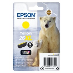 ORIGINAL Epson Cartuccia d'inchiostro giallo C13T26344012 26 XL ~700 Seiten 9,7ml Cartuccie d´inchiostro XL