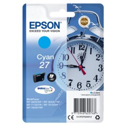 ORIGINAL Epson Cartuccia d'inchiostro ciano C13T27024012 27 ~300 Seiten 3,6ml
