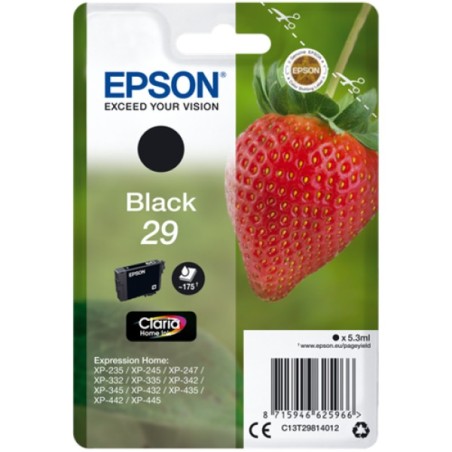 ORIGINAL Epson Cartuccia d'inchiostro nero C13T29814012 29 ~175 Seiten 5,3ml C13T29814010