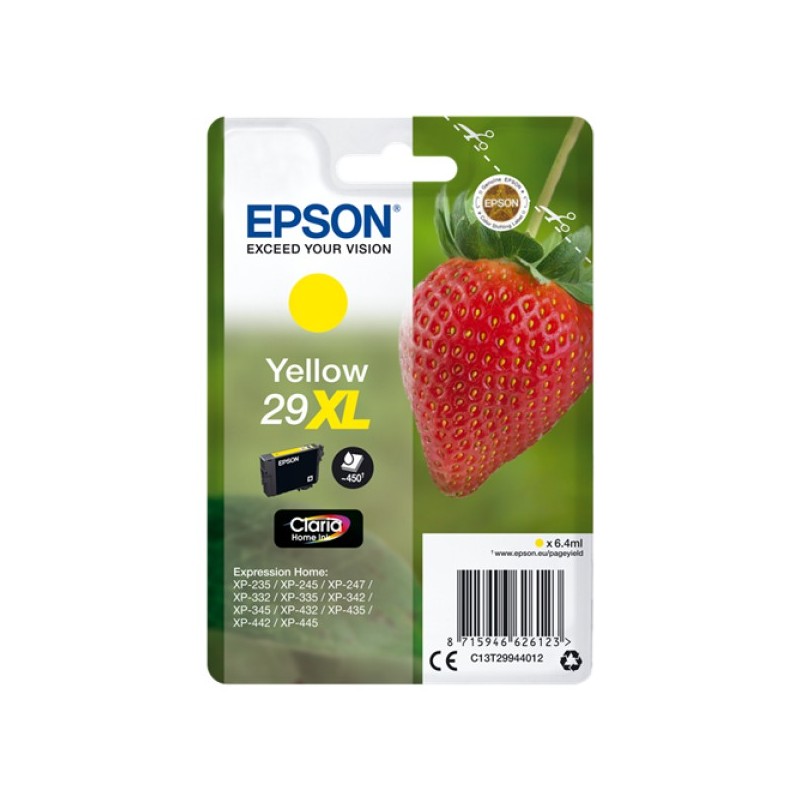 ORIGINAL Epson Cartuccia d'inchiostro giallo C13T29944012 29 XL ~450 Seiten 6,4ml XL