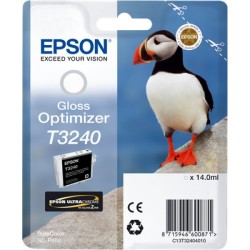 ORIGINAL Epson Cartuccia d'inchiostro Trasparente C13T32404010 T3240 ~3350 Seiten 14ml Gloss Optimizer